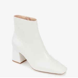 Elegant White Ankle Boots